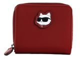 KARL LAGERFELD Ikon Bifold Wallet Scarlet Sage