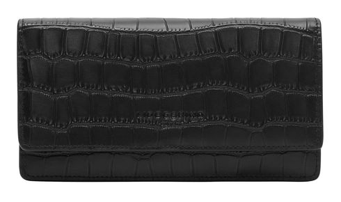 LIEBESKIND BERLIN LOU 2 New Croco Slam Wallet L Black