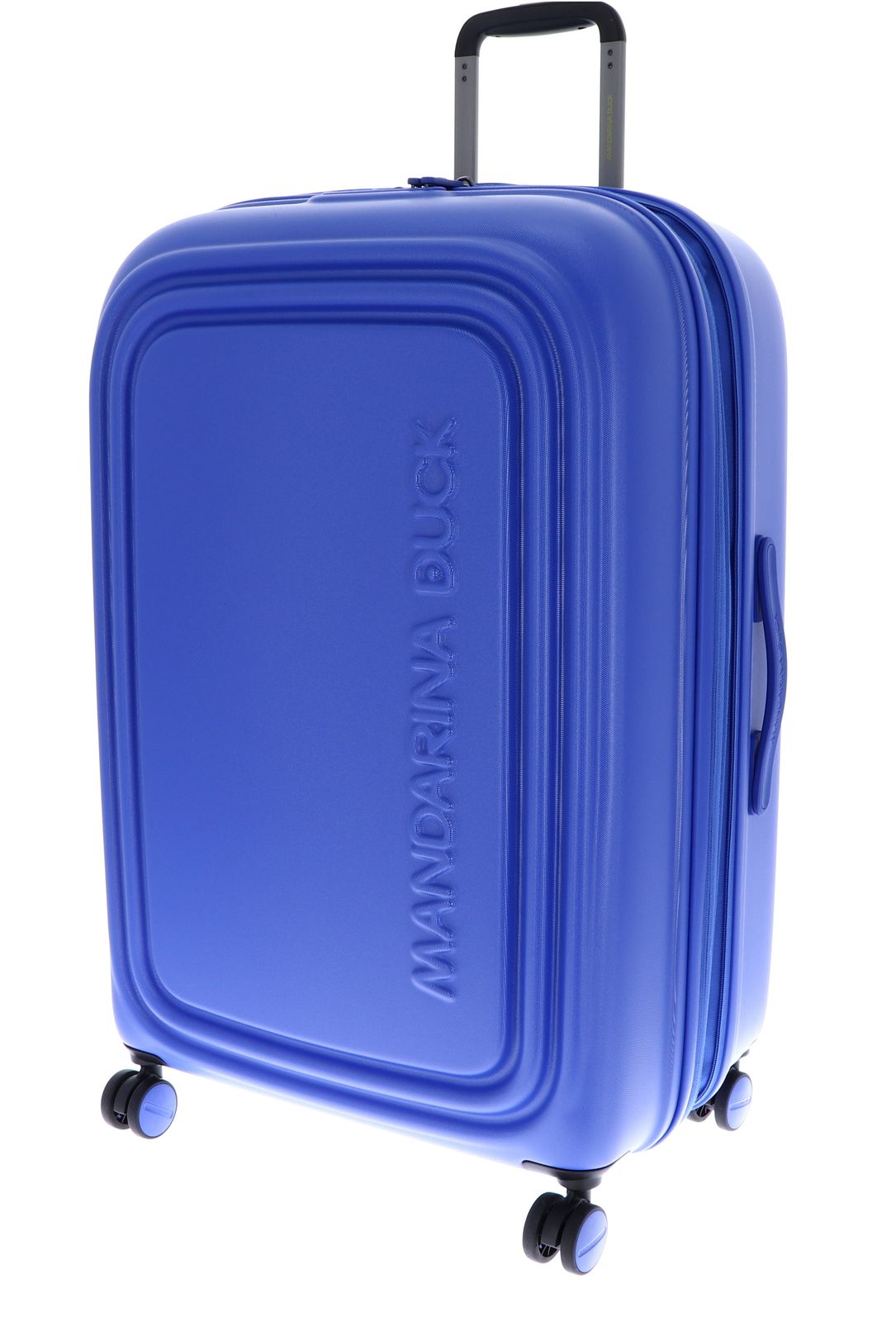 Mandarina Duck Valigia Trolley LOGODUCK+ Medium EXP (Pomodoro) | 4 Ruote Doppie, Serratura TSA E Sistema Telescopico | Policarbonato Leggero