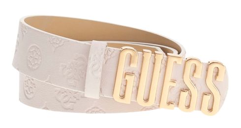 GUESS Gerty Pant Belt W90 Cream White