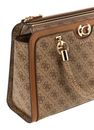 GUESS Orlina Logo Society Satchel Latte Logo / Brown