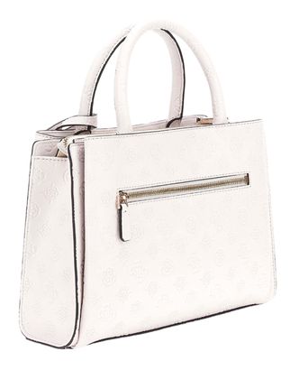 GUESS handbag Gerty Girlfriend Satchel Bag Cream White | Buy