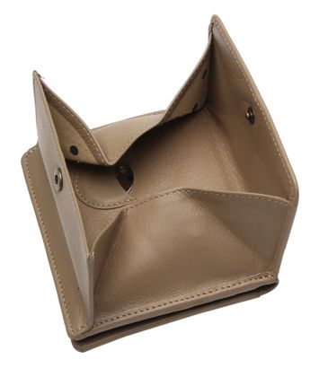Monedero De Mujer Esquire Peru Lady Wallet - Cuero 100% - Color Taupe (Beige)