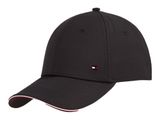 TOMMY HILFIGER TH Corp 6 Panel Cap Black TOMMY HILFIGER TH Corp 6 Panel Cap Black