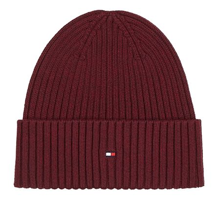 TOMMY HILFIGER TH Flag Beanie Raspberry Truffle