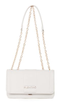 VALENTINO Brass Flap Bag Ghiaccio