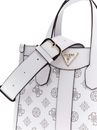 GUESS Silvana 2 Compartment Mini Tote XS White Logo GUESS Silvana 2 Compartment Mini Tote XS White Logo
