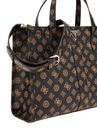 GUESS Silvana Two Compartment Tote Mocha Logo GUESS Silvana Two Compartment Tote Mocha Logo