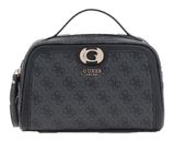 GUESS Orlina Double Zip Travel Tote Coal Logo GUESS Orlina Double Zip Travel Tote Coal Logo