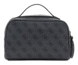 GUESS Orlina Double Zip Travel Tote Coal Logo GUESS Orlina Double Zip Travel Tote Coal Logo
