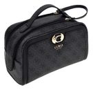 GUESS Orlina Double Zip Travel Tote Coal Logo GUESS Orlina Double Zip Travel Tote Coal Logo