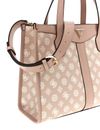 GUESS Silvana Two Compartment Tote Sand Logo