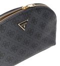 GUESS Zamira Dome Cosmetic Pouch Coal Logo GUESS Zamira Dome Cosmetic Pouch Coal Logo