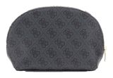 GUESS Zamira Dome Cosmetic Pouch Coal Logo GUESS Zamira Dome Cosmetic Pouch Coal Logo