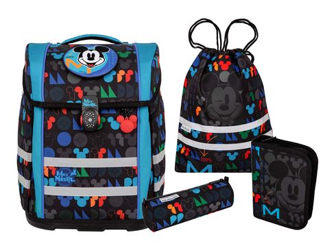 McNeill Ergo Perfecto Disney Schoolbag Set 5-teilig Mickey Mouse
