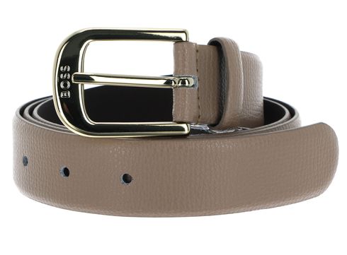 BOSS Anna Leather Belt W100 Taupe