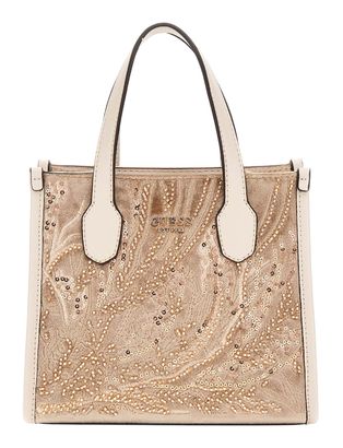 GUESS Silvana Two Compartment Mini Tote XS Gold