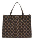 GUESS Silvana Two Compartment Tote Mocha Logo GUESS Silvana Two Compartment Tote Mocha Logo