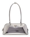GUESS Arnela Shoulder Satchel Silver GUESS Arnela Shoulder Satchel Silver