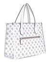 GUESS Silvana Two Compartment Tote White Logo