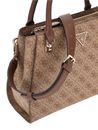 GUESS Noelle Girlfriend Satchel Latte Logo / Brown GUESS Noelle Girlfriend Satchel Latte Logo / Brown
