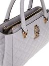 GUESS Adelard Dome Satchel Lavendar Grey GUESS Adelard Dome Satchel Lavendar Grey