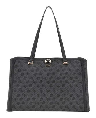 GUESS Orlina Travel Tote Coal Logo