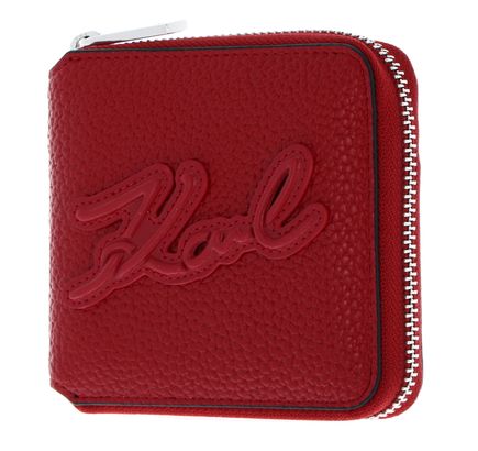 KARL LAGERFELD K / Skuare Zip Around Wallet M Klassic Red