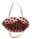KARL LAGERFELD K / Hearts Reversible Canvas Tote Natural KARL LAGERFELD K / Hearts Reversible Canvas Tote Natural