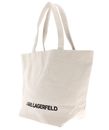 KARL LAGERFELD K / Hearts Reversible Canvas Tote Natural KARL LAGERFELD K / Hearts Reversible Canvas Tote Natural