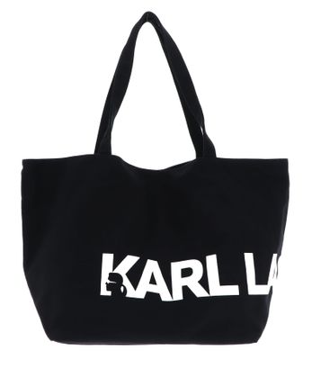 KARL LAGERFELD K / Essential Big Logo Shopper Black / White