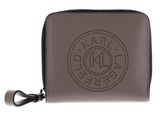 KARL LAGERFELD Essentials Perforated Bifold Wallet M Ash Grey KARL LAGERFELD Essentials Perforated Bifold Wallet M Ash Grey
