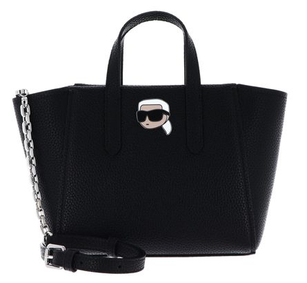 KARL LAGERFELD Ikon Pebble Tote S Black