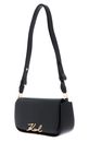 KARL LAGERFELD K / Signature Crossbody Bag Black - Vibration Gold KARL LAGERFELD K / Signature Crossbody Bag Black - Vibration Gold