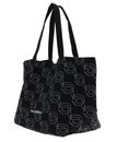 KARL LAGERFELD Ikon Nft Shopper Blk - White Ikon Outline AOP