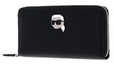 KARL LAGERFELD Ikon Pebble Continental Wallet Black