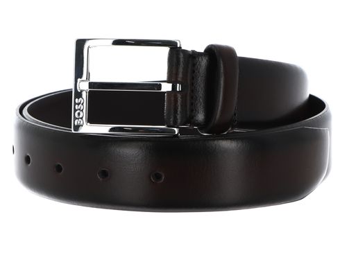 BOSS Elloy Sz35 Leather Belt W115 Dark Brown