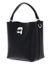 KARL LAGERFELD Ikon Pebble Bucket Bag Black KARL LAGERFELD Ikon Pebble Bucket Bag Black