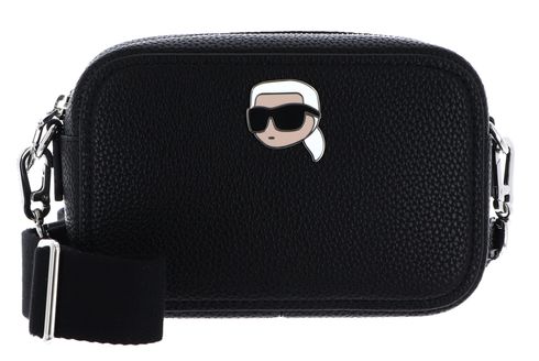 KARL LAGERFELD Ikon Pebble Camera Bag Black