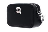 KARL LAGERFELD Ikon Pebble Camera Bag Black KARL LAGERFELD Ikon Pebble Camera Bag Black
