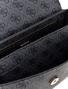 GUESS Eco Brenton Flap Shoulder Bag Coal Logo GUESS Eco Brenton Flap Shoulder Bag Coal Logo