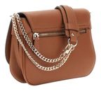 GUESS Fedora Flap Shoulder Bag Cognac GUESS Fedora Flap Shoulder Bag Cognac