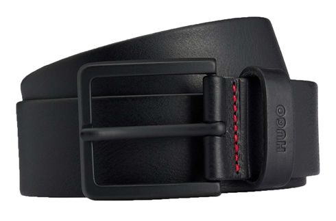 HUGO Gionios Sz40 Leather Belt W95 Black