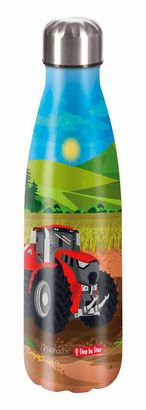 Step by Step Insulated Stainless Steel Drinking Bottle Tractor Freddy