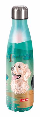 Step by Step Insulated Stainless Steel Drinking Bottle Dog Basty