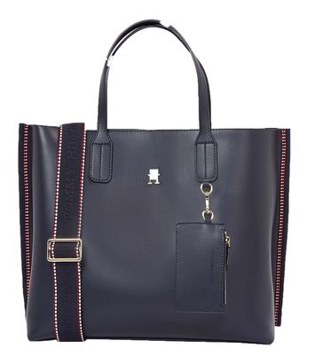 TOMMY HILFIGER TH Distinct Satchel Corp Space Blue Corp