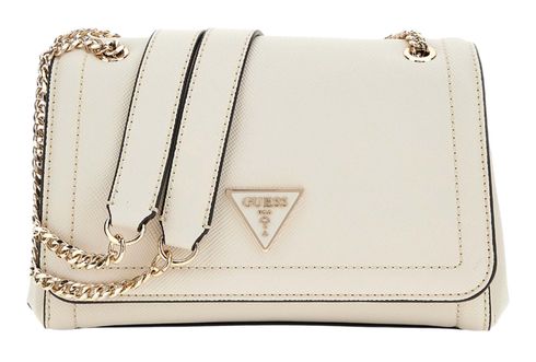 GUESS Noelle Covertible Xbody Flap Bag Bone