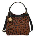 FOSSIL Jessie Bucket Crossbody Bag S Leopard