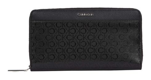 Calvin Klein CK Must Zip Around Wallet Mono XL Classic Mono Black