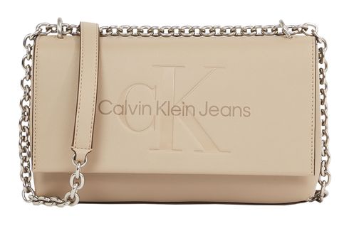 Calvin Klein CKJ Sculpted EW Flap With Chain 25 Mono Crockery